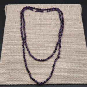 Amethyst Stone Handmade 18 Inch Slip On Necklace B1042